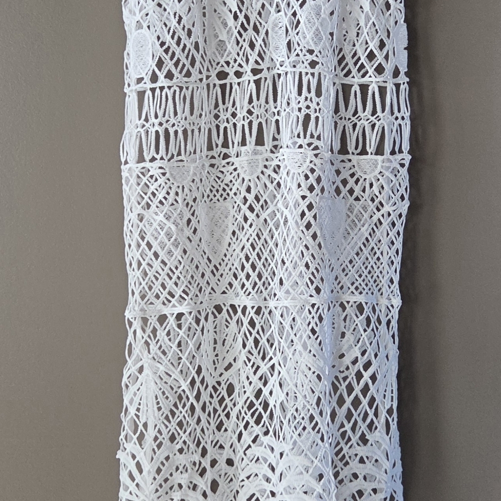 White Lace Dress Summer Cover Up
